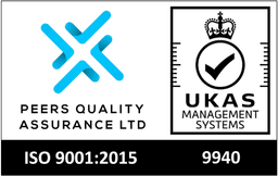 PEERS Quality Assurance, UKAS Management Systems, ISO 9001:2015, certificate 9940